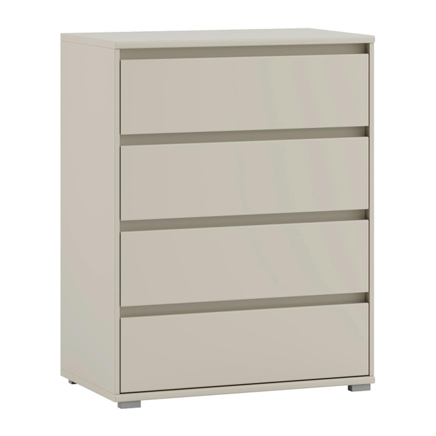 Kommode IKARUS 80 x 103 cm - 4 Schubladen - Cashmerebraun matt