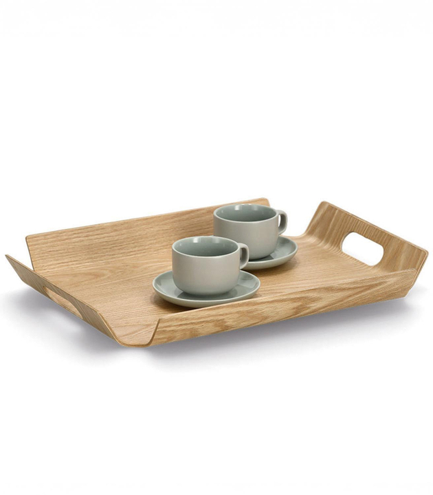 Tablett B 44,5 cm FALAR 44,5 x 33,5 cm - Braun - Holz - Eichefurnier