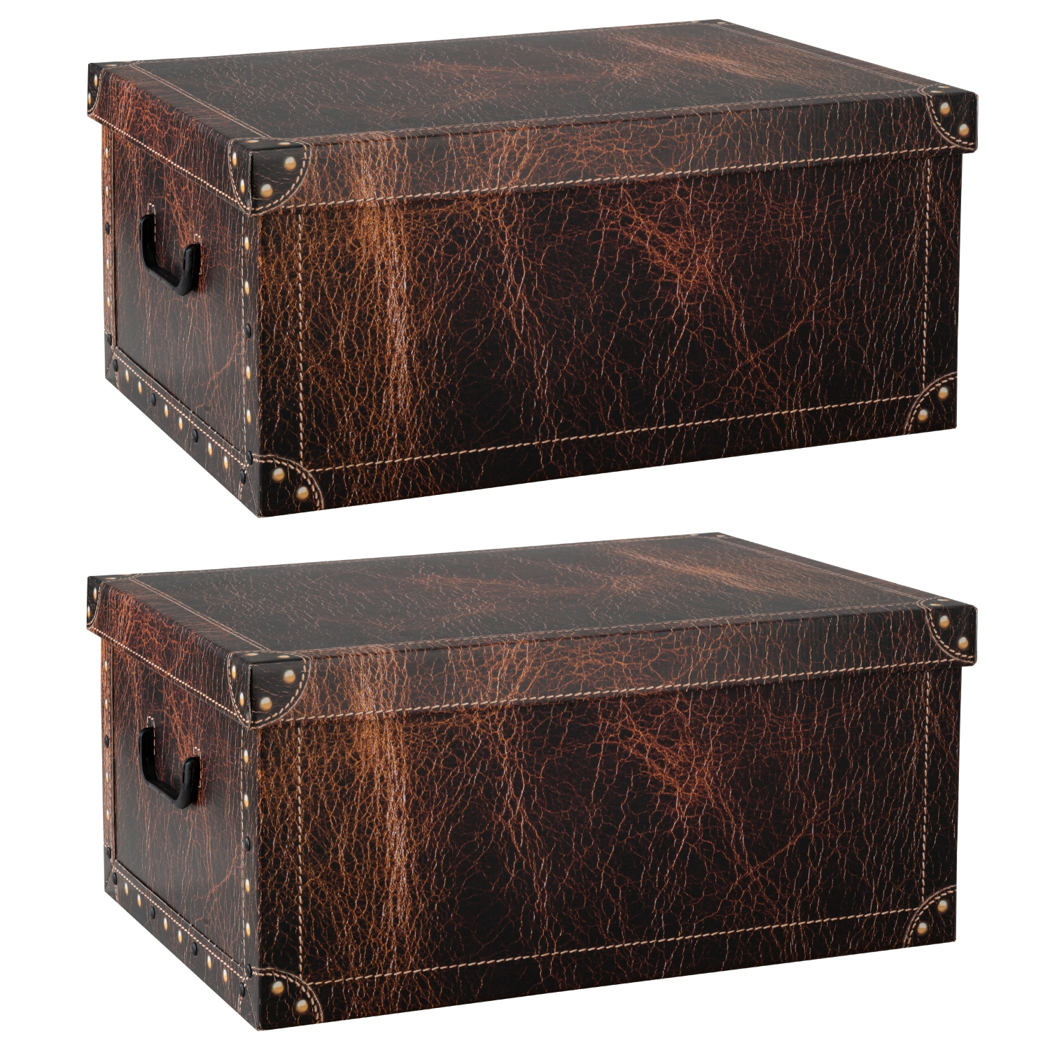 Youeon 2 Stück Vintage Metall-Box Mit Edelstein – Retro Flipbox, Bruchfest, Für Karten & Kleinkram