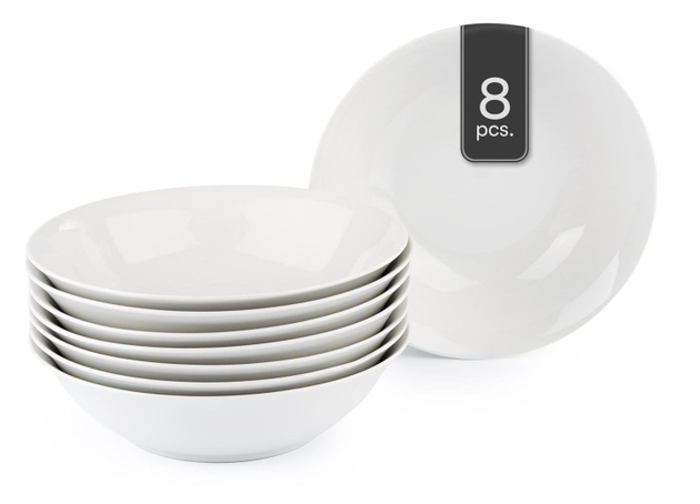 Schüsseln 8er Set Weiß - Porzellan - Ø 23 cm