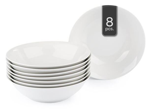 Schüsseln 8er Set Weiß - Porzellan - Ø 23 cm