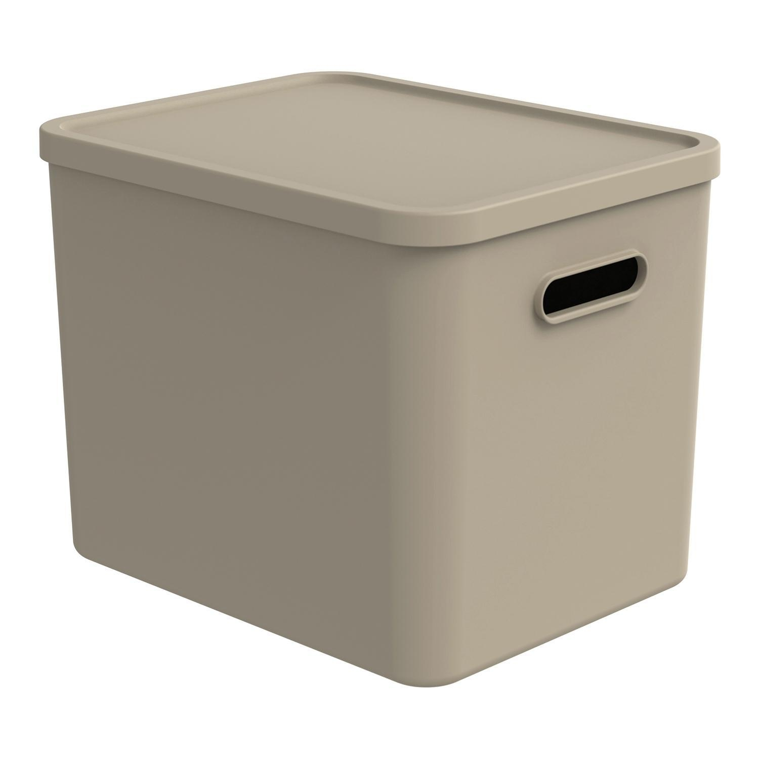Aufbewahrungsbox 20 Liter ALBULA 20 Liter - Braun - Kunststoff