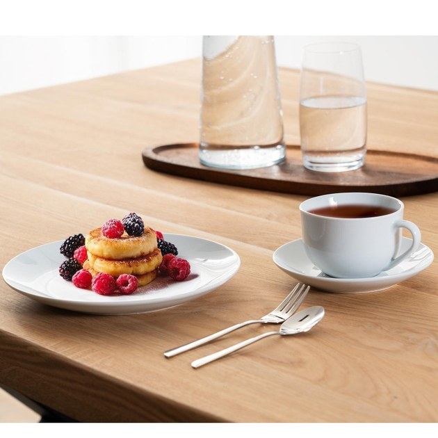 Kaffeeservice 36-teilig Weiß - für 12 Personen - Porzellan