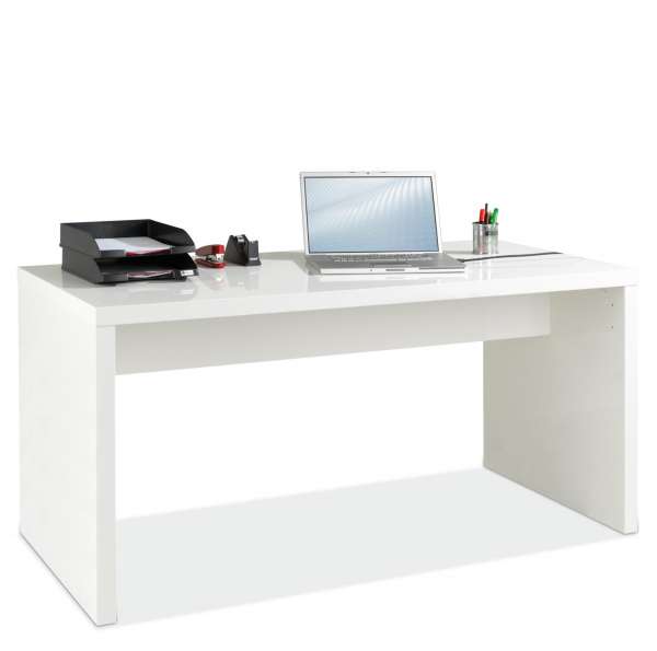Schreibtisch Hochglanz Weiß