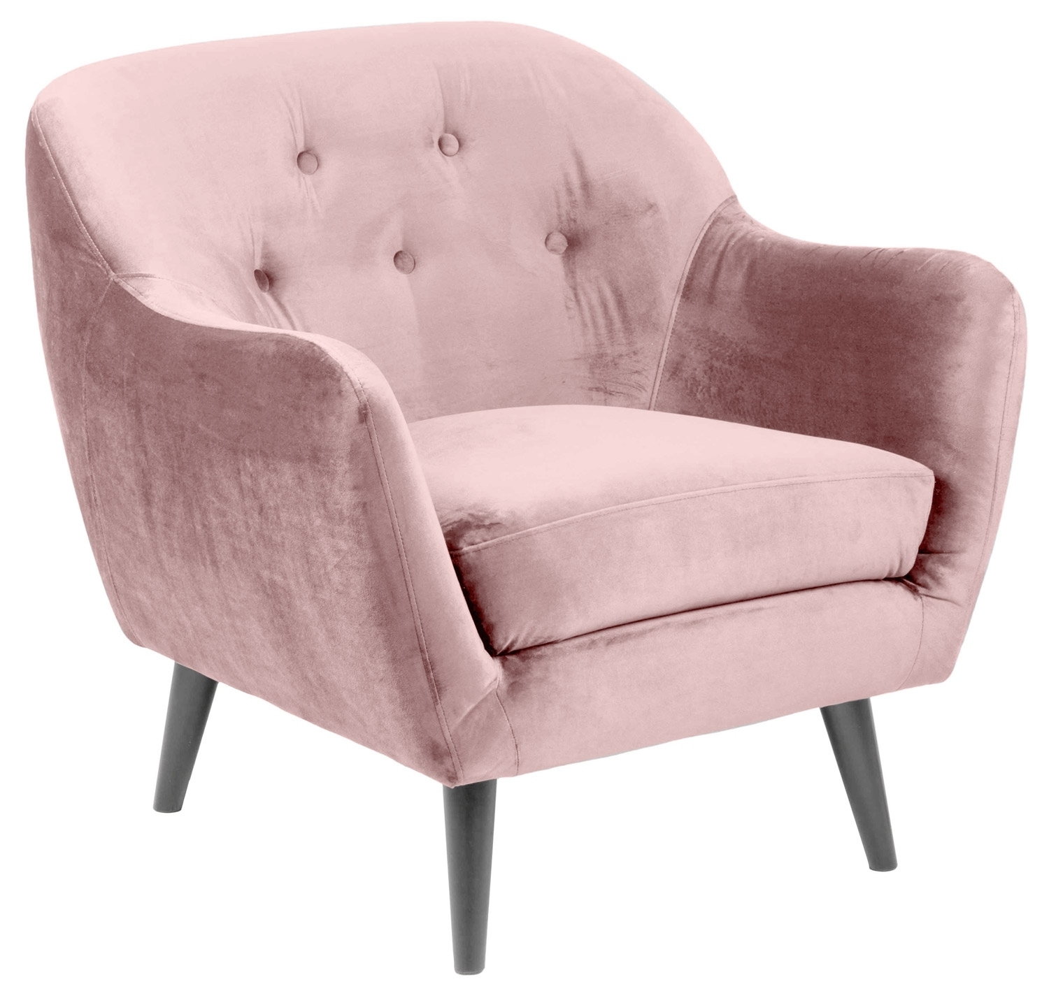 Sessel aus Samt in rose | Möbel Jack